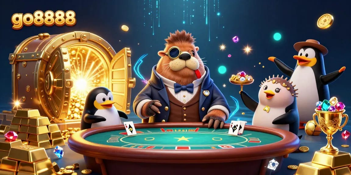 go8888 experience thrilling poker action underwater with colorful characters and sparkling treasures