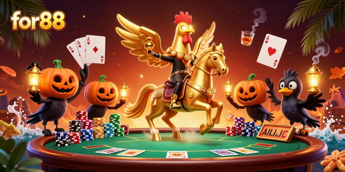 Experience thrilling games at for88 with a vibrant illustration of a casino adventure.