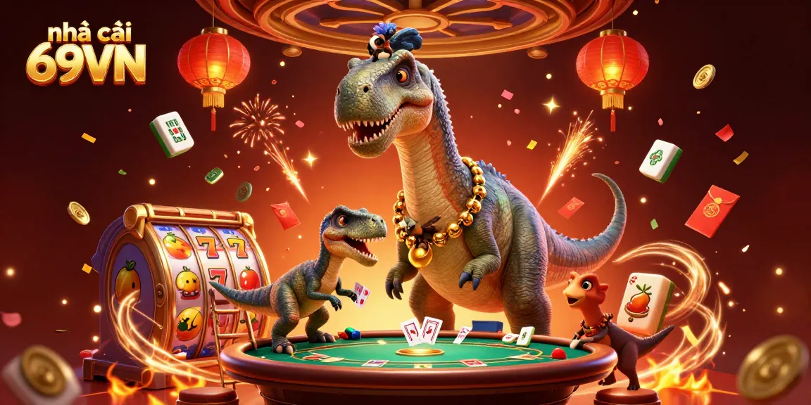 Experience casino excitement with nhà cái 69VN featuring vibrant 3D characters and dynamic slot elements.