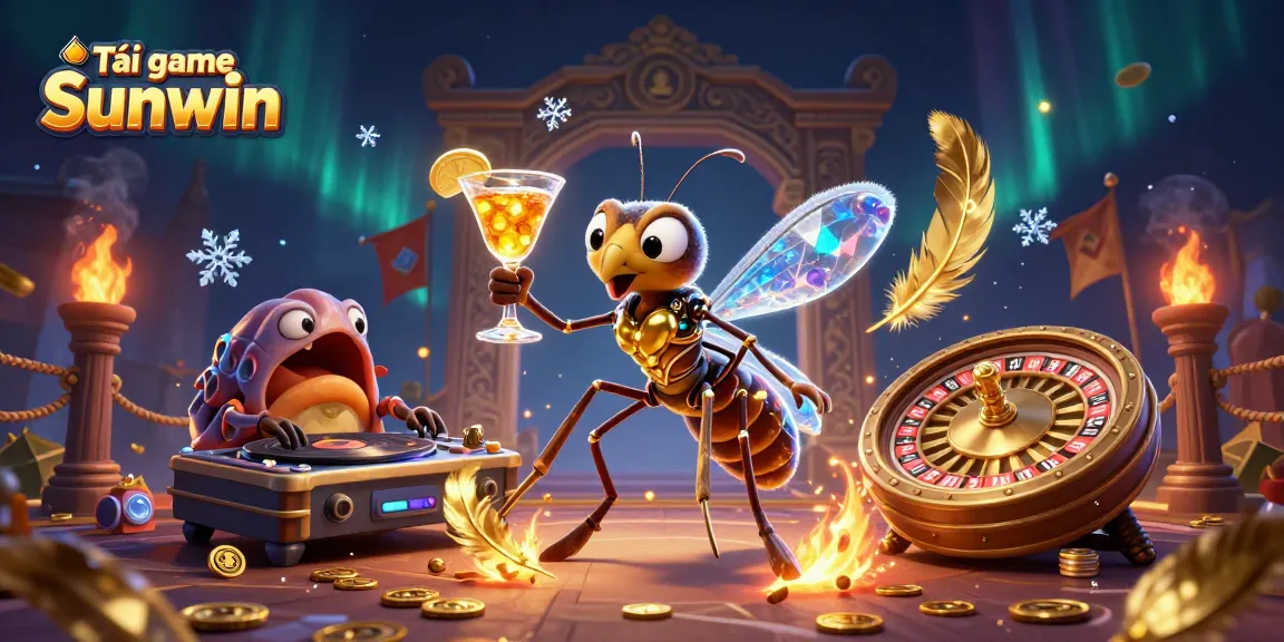 Tải game Sunwin and experience thrilling casino action with a visually stunning digital illustration.