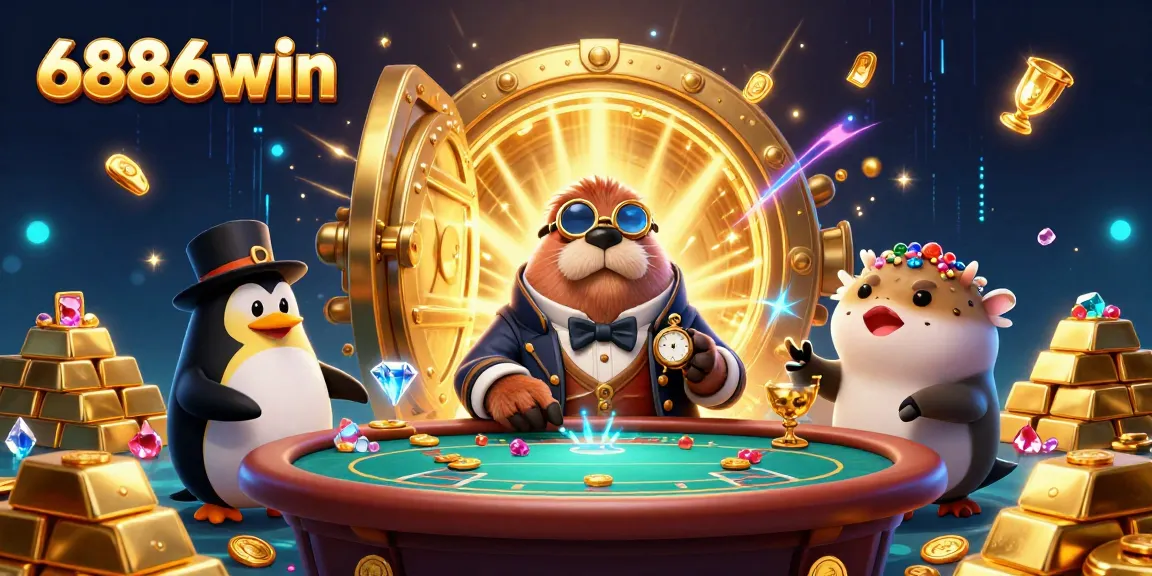 Experience thrilling gameplay at 6886win's underwater casino filled with lavish treasures and excited players.