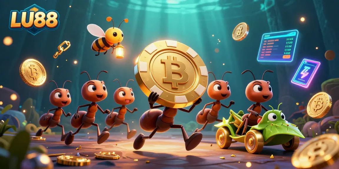 LU88 brings excitement to the gaming world with playful cartoon ants in a thrilling heist.