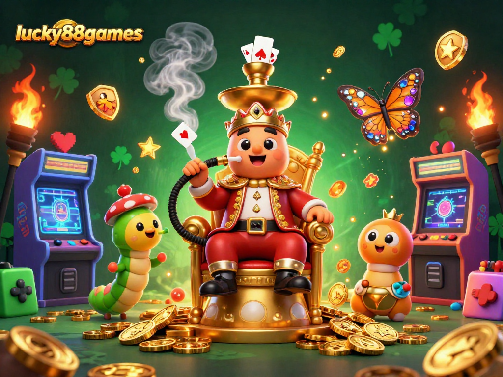 Experience the excitement of gameplay with lucky88games, featuring vibrant 3D elements and engaging casino-themed characters.