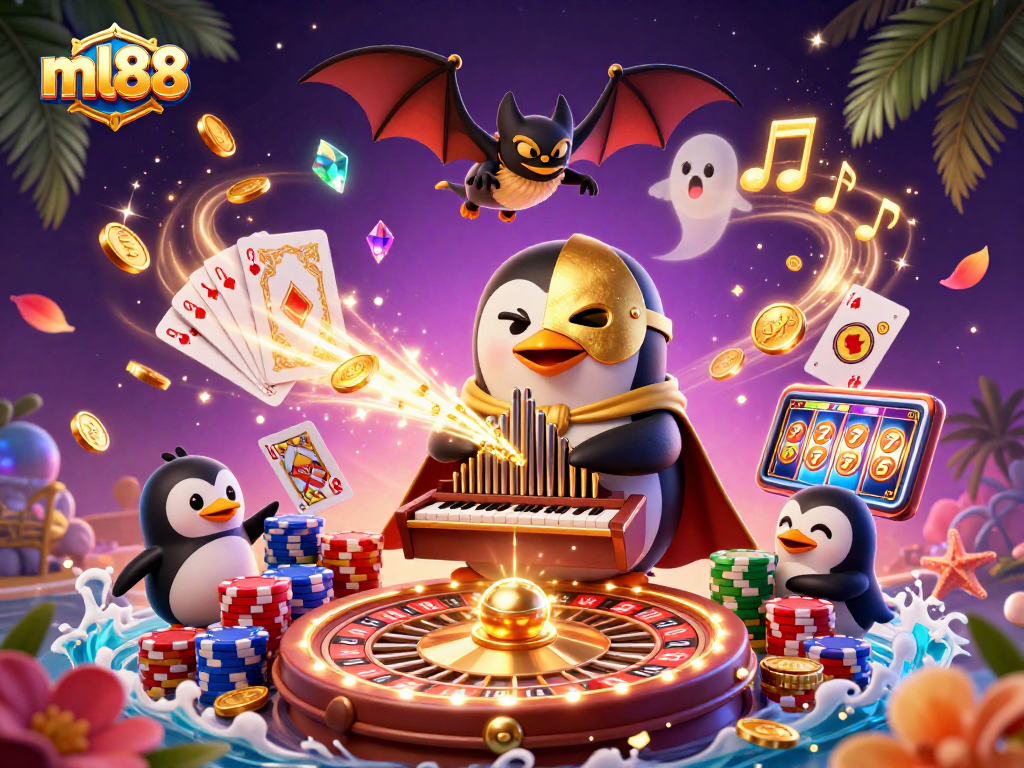 Play with ml88's thrilling casino excitement, where golden coins and jackpot wins shine!