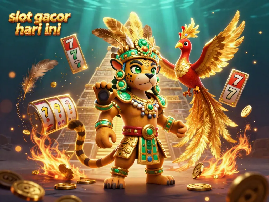Spin the reels on slot gacor hari ini with exhilarating scenes of a Mayan jaguar priest and golden treasures.