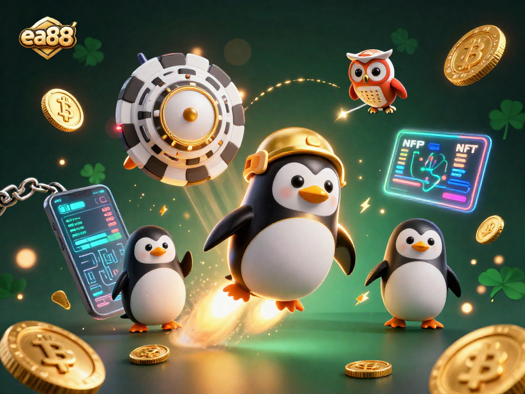 Win big at ea88 with exciting 3D games as a golden penguin reaches the casino!