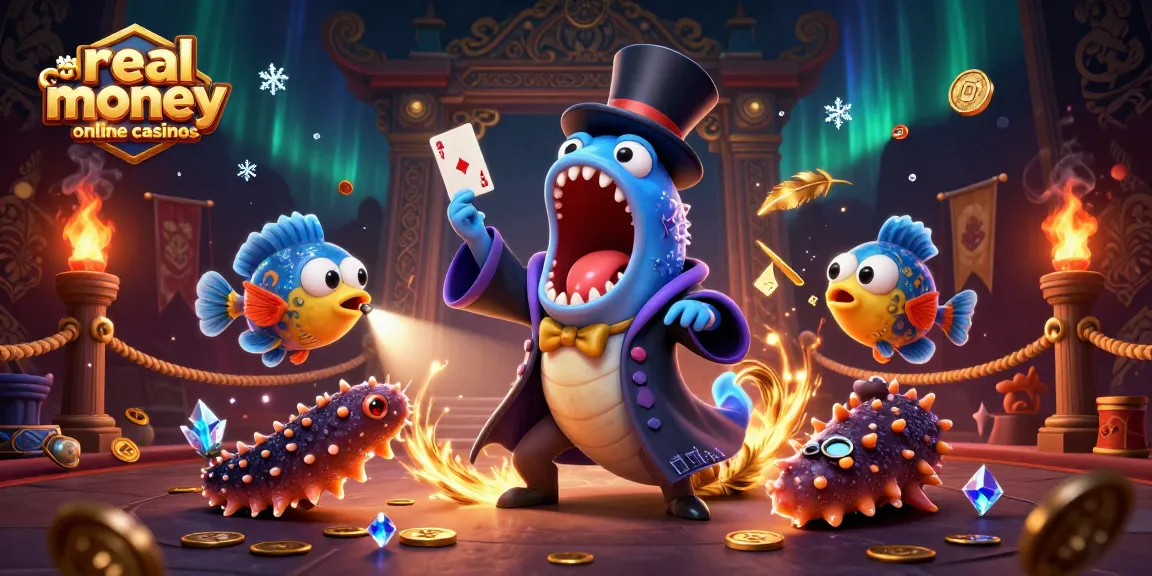 Enjoy real money online casinos with a vibrant deep-sea magic scene, showcasing thrilling games and excitement.
